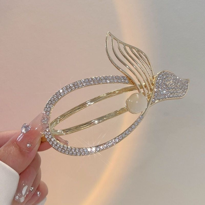 Wholesale Pearl Fishtail Alloy Hair Clips