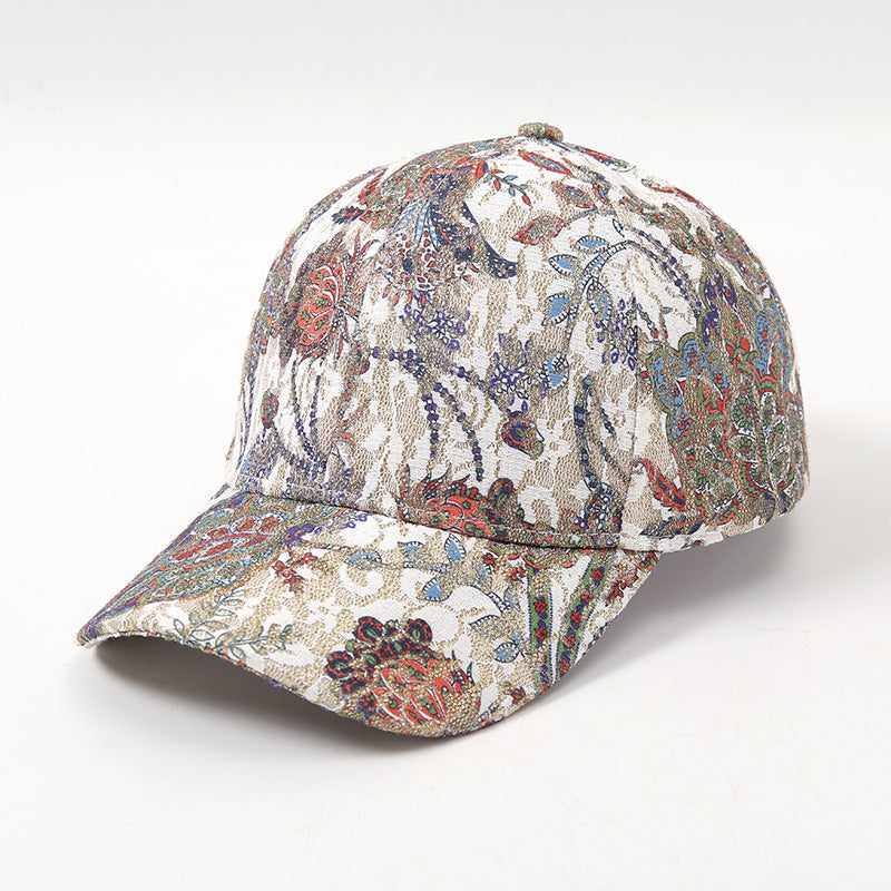 Wholesale Cotton Polyester Gold Jacquard Cap