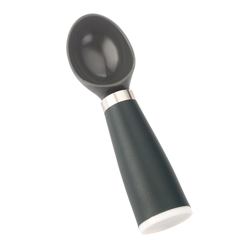 Cuchara para helado con mango verde oscuro al por mayor de PP