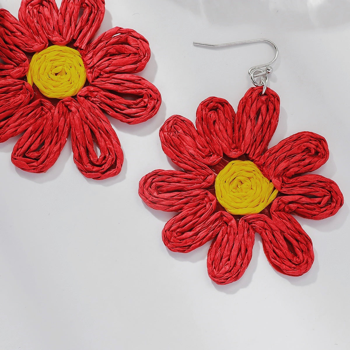 Wholesale Bohemian Exaggerated Flowers Acrylic Earrings
