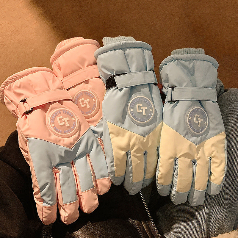 Wholesale Plush and Thickened Cycling and Skiing Touch Screen Gloves