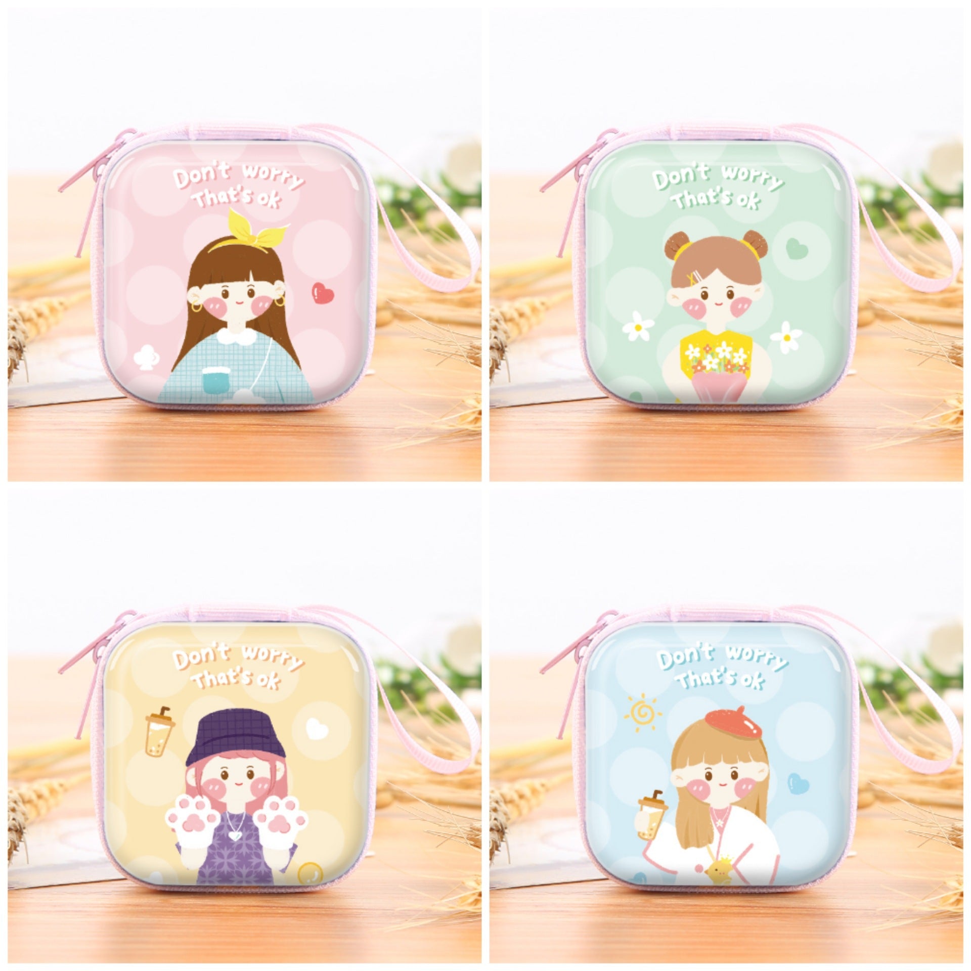 Wholesale Metal Vintage Tape Coin Purse Keychain