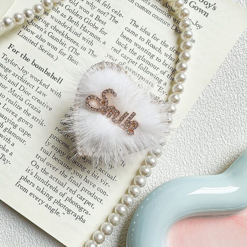 Tenedor del airbag del teléfono de la felpa del diamante artificial al por mayor