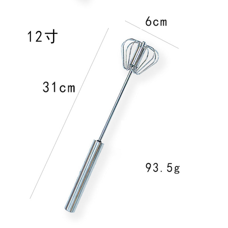 Wholesale Stainless Steel Semi-Automatic Egg Whisk Kitchenware