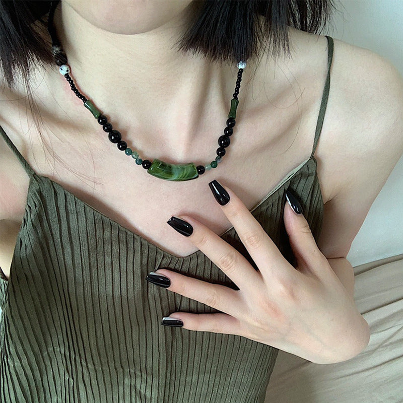 Wholesale Chinese Style Handmade Natural Stone Necklace