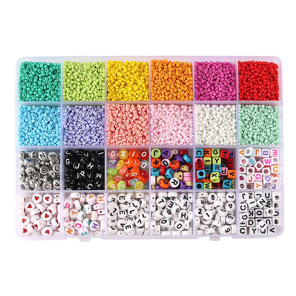 Venta al por mayor Kit de perlas de vidrio de 2 mm y 6 mm