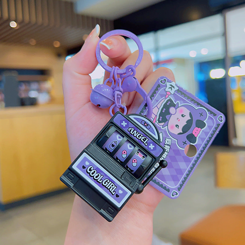 Llavero de la consola de juego rockero de goma suave al por mayor