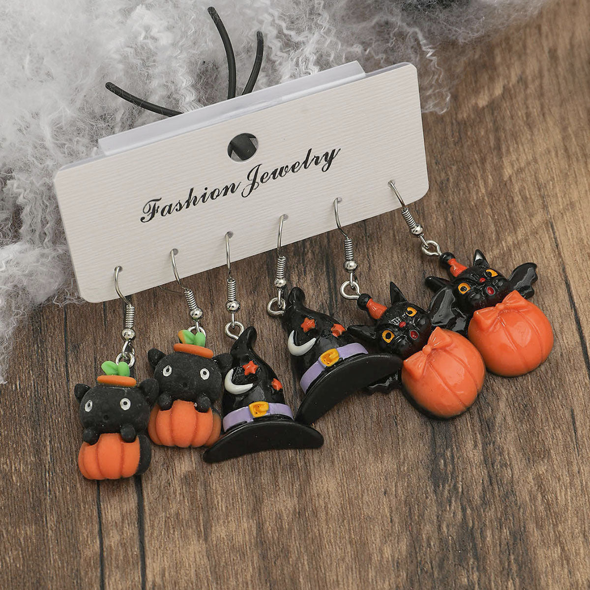 Wholesale Pumpkin Ghost Halloween Acrylic Earrings
