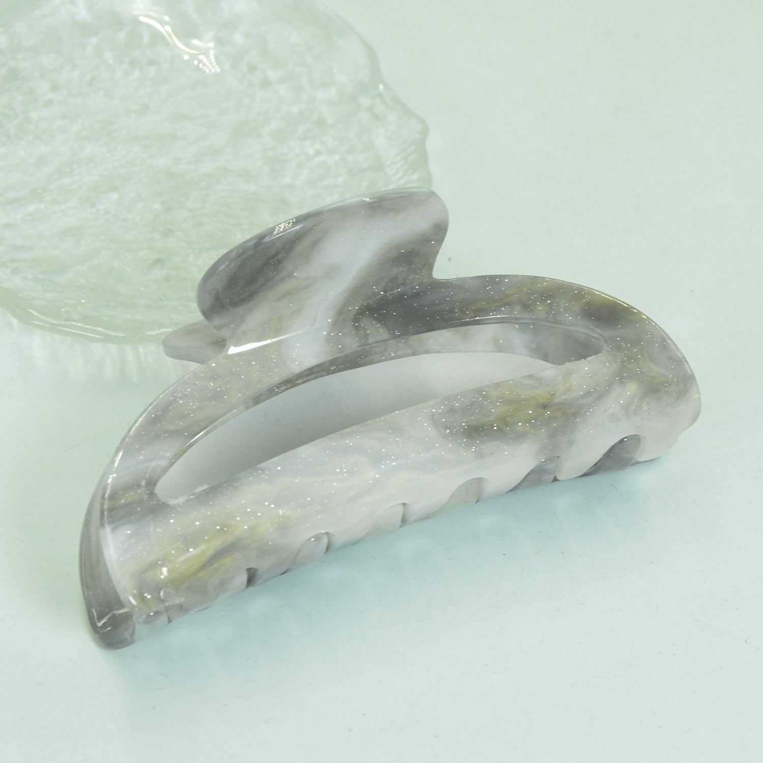 Wholesale Acrylic Marble Texture Hair Clips
