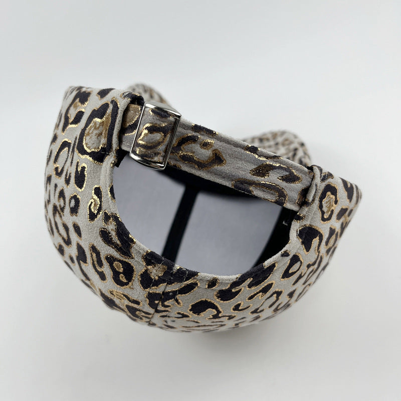 Wholesale Cotton Foil Stamping Leopard Curved Brim Baseball Cap