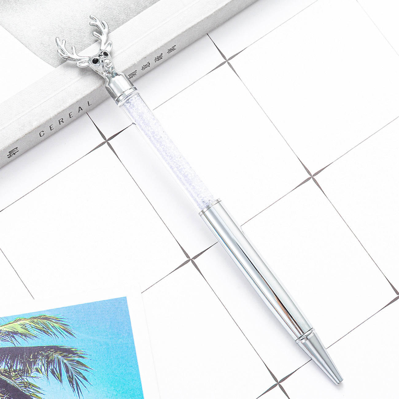 Wholesale Metal Reindeer Rhinestone Ballpoint Pen