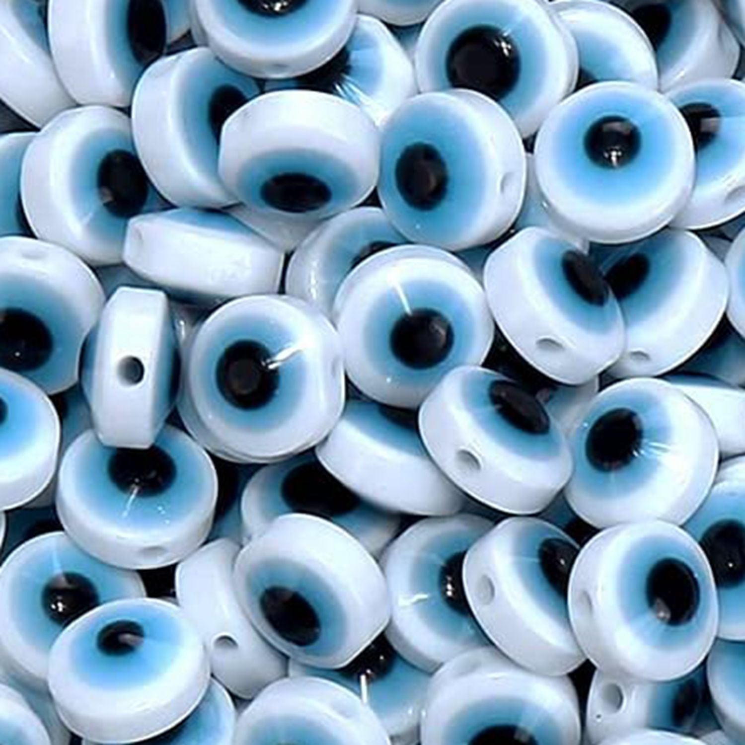 Venta al por mayor 6*2,5 MM 1000 unids/pack cuentas separadoras de resina de ojo de diablo