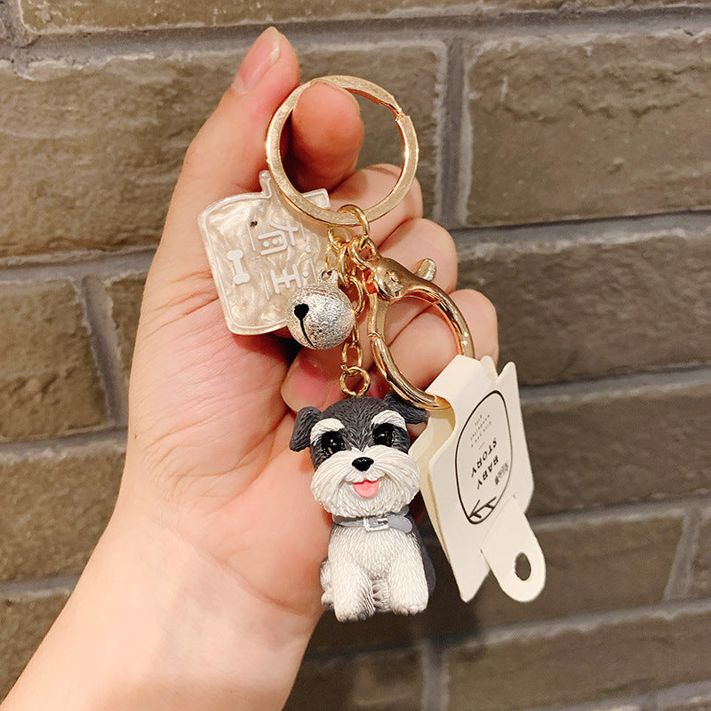 Llavero creativo colgante de perro de silicona al por mayor