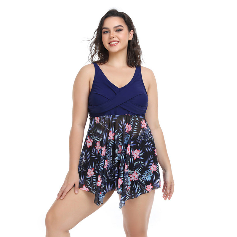 Wholesale Plus Size Ladies Polyester Swimwear