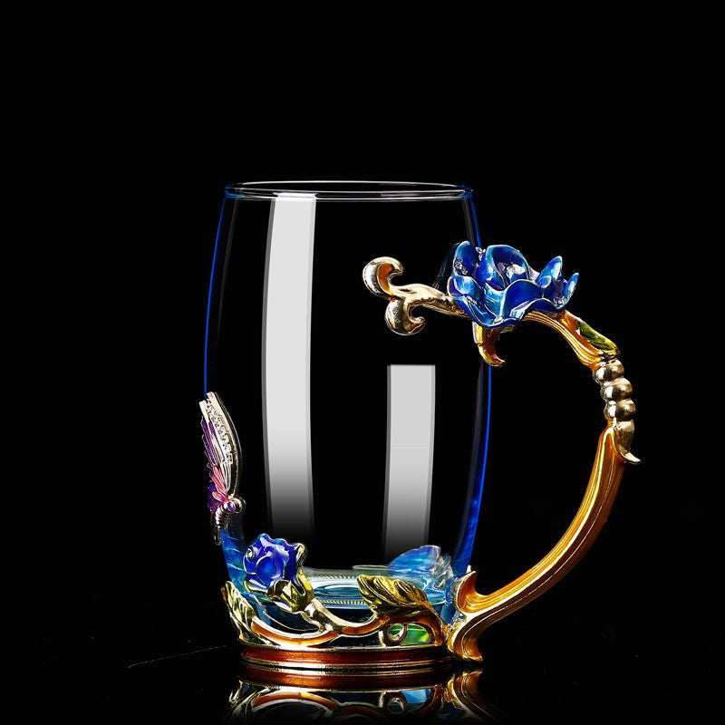 Wholesale Heat-resistant Glass Enamel Water Cup