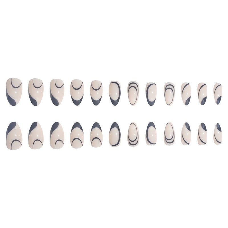 Arte De Uñas De Gotas De Línea Negra De Plástico al por mayor