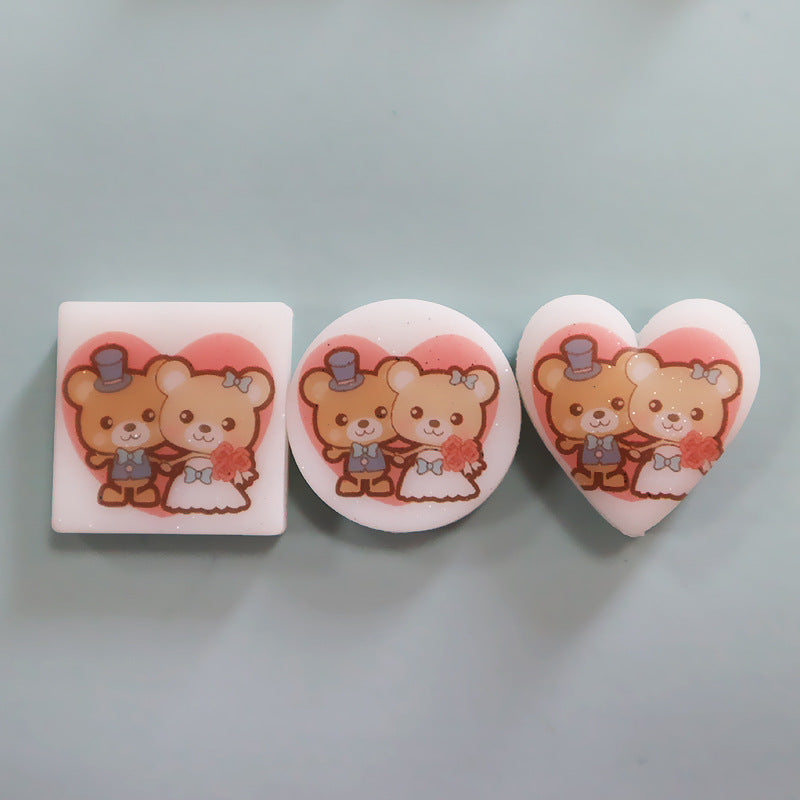 Wholesale Nightlight Printing Valentine's Day One Set Silicone Printing Beads