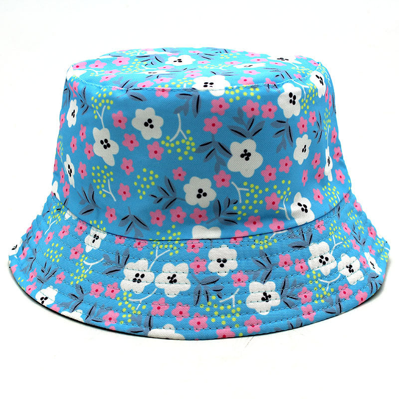 Wholesale Small Floral Pattern Printed Cotton Fisherman Hats