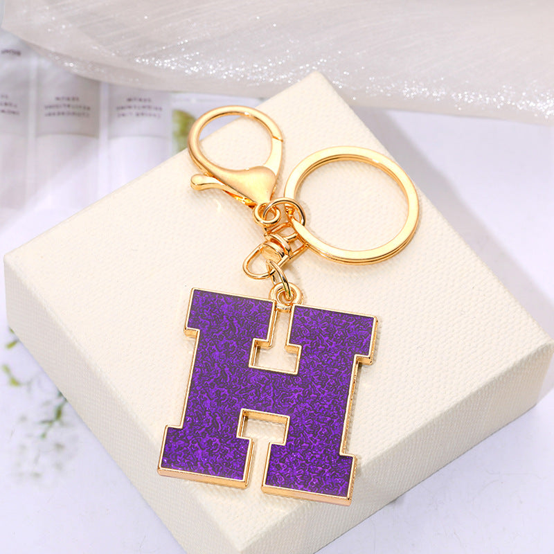 Wholesale Creative Alloy Jewelry 26 English Alphabet Keychain