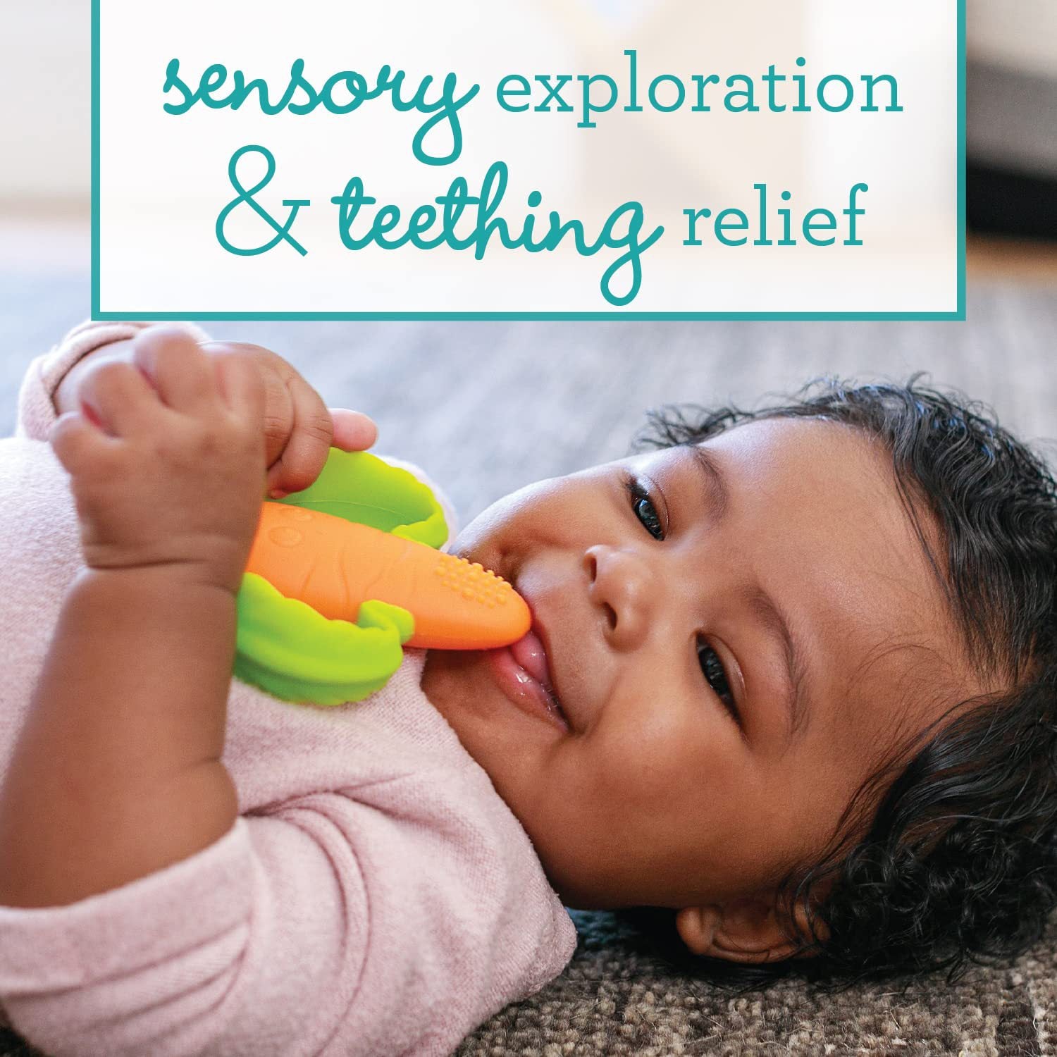 Wholesale Carrot Silica gel Teethers for Children Baby Supplies