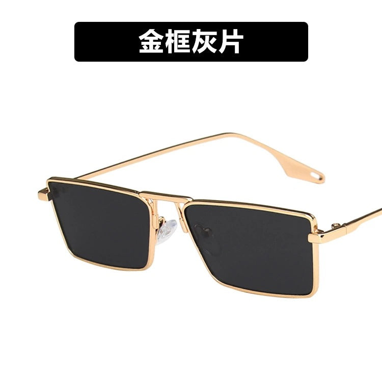 Wholesale Light Green Metal Square PC Sunglasses
