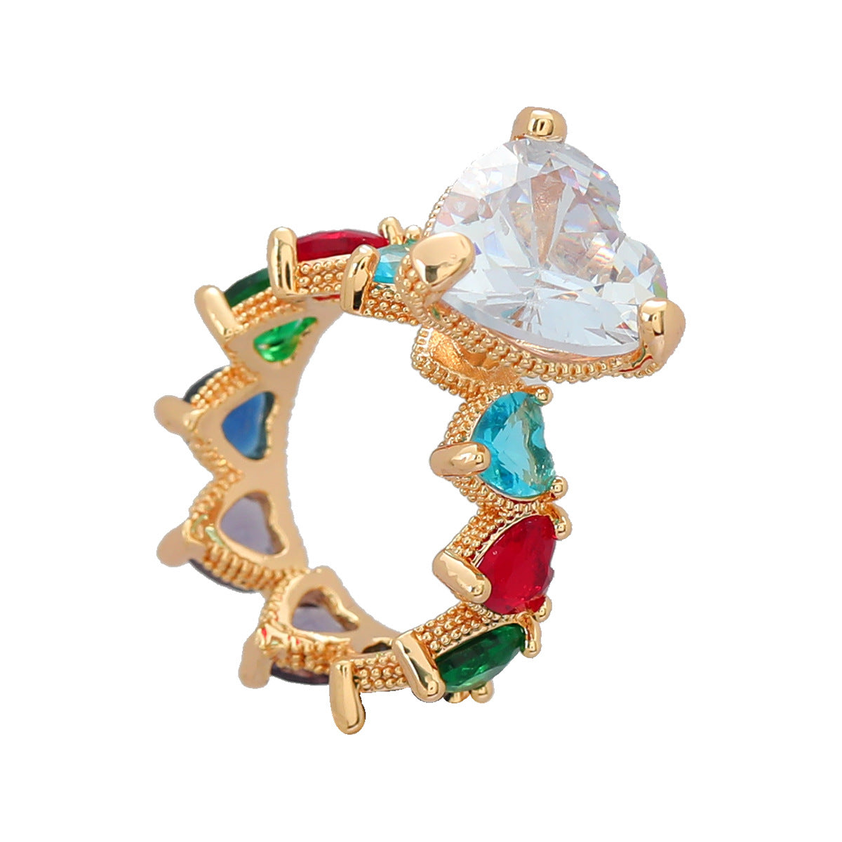 Al por mayor 2023 nuevo anillo de diamante de cobre