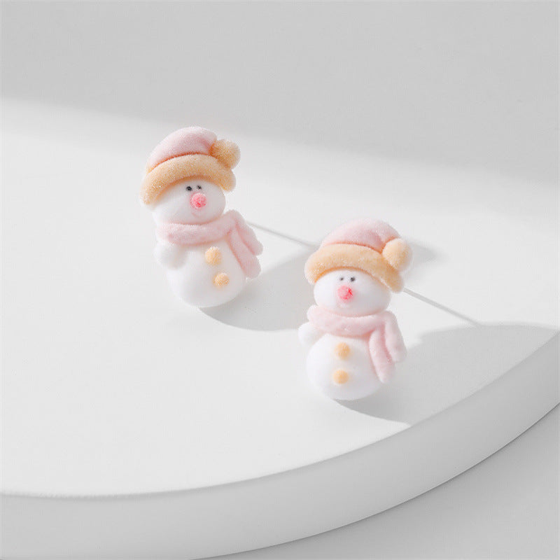 Wholesale Cute Animals Cartoon Flocking Earrings