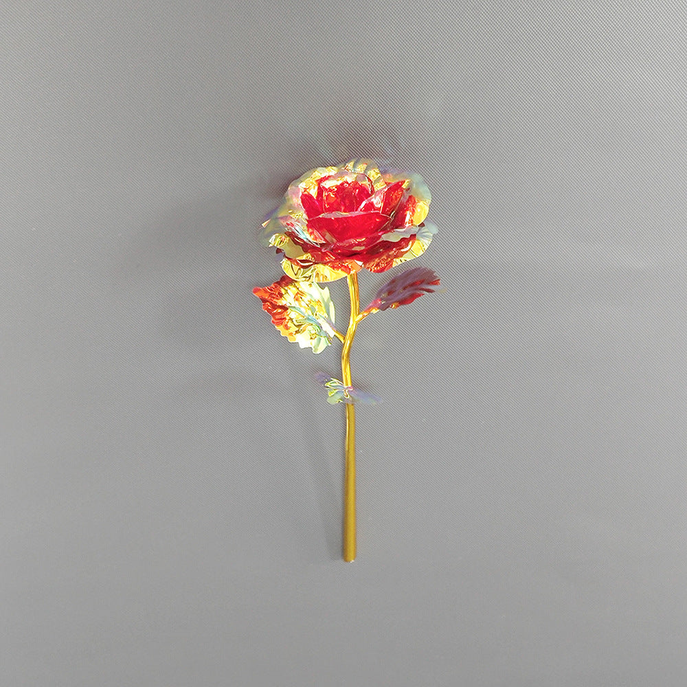 Wholesale of 10pcs Valentine's Day Glow Gold Foil Rose Gift Box