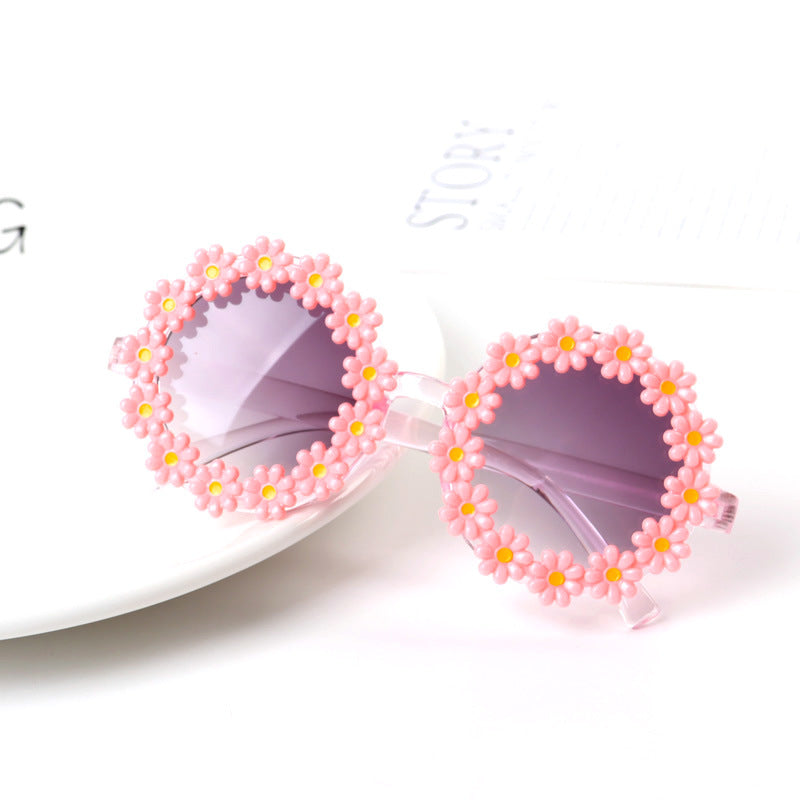 Venta al por mayor Sweet Little Flowers Gafas de sol para niños AC