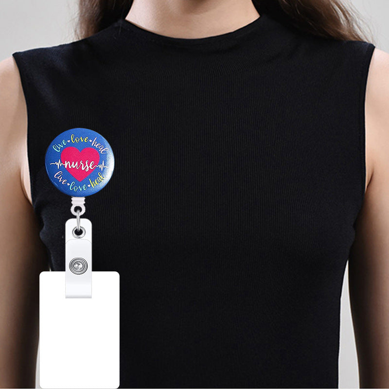 Wholesale ABS Love Heart Stethoscope Nurse Doctor Telescopic Keychain