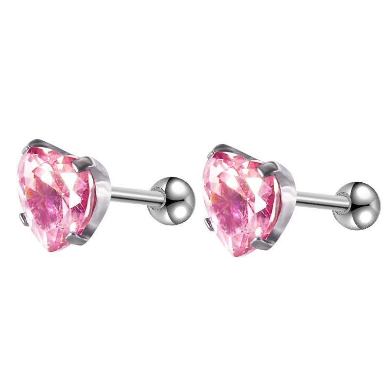 Wholesale Color Zirconia Premium Earrings Stainless Steel