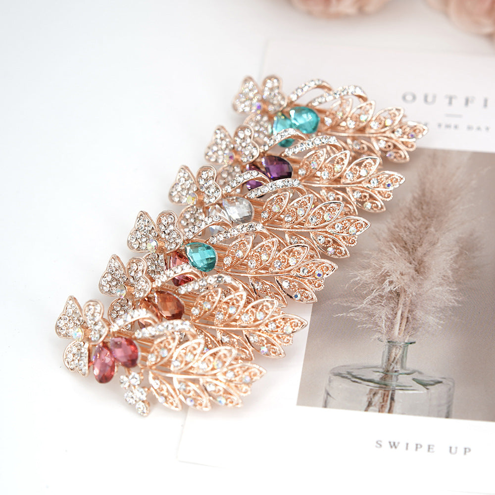 Wholesale Hollow Floating Leaf Spring Alloy Hair Clips