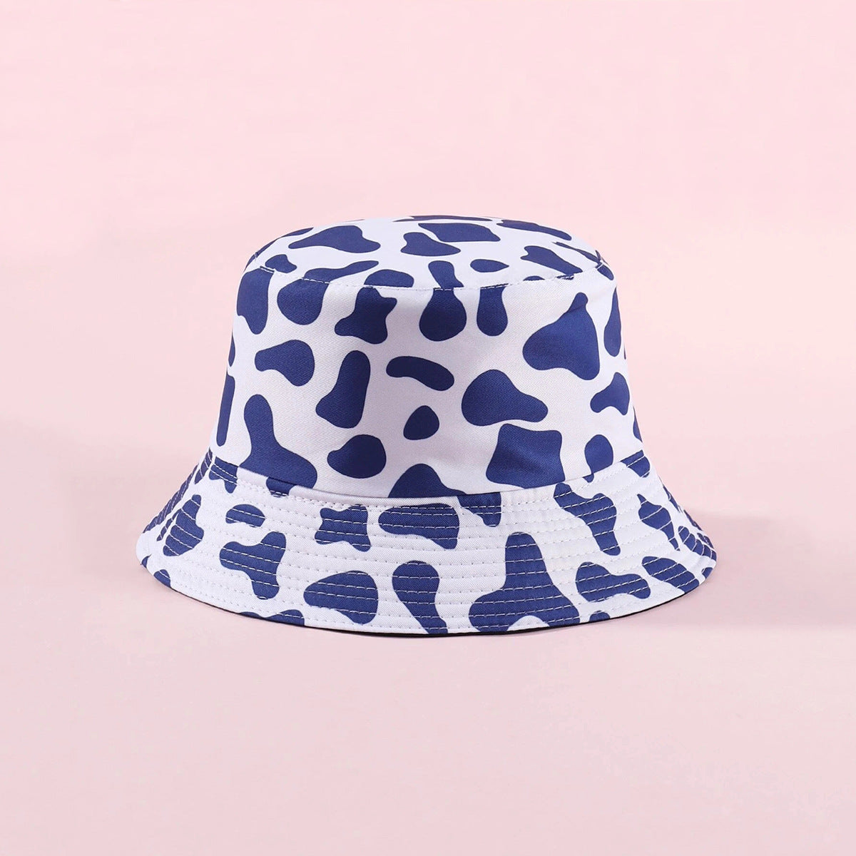 Wholesale Polyester Cow Print Reversible Bucket Hat