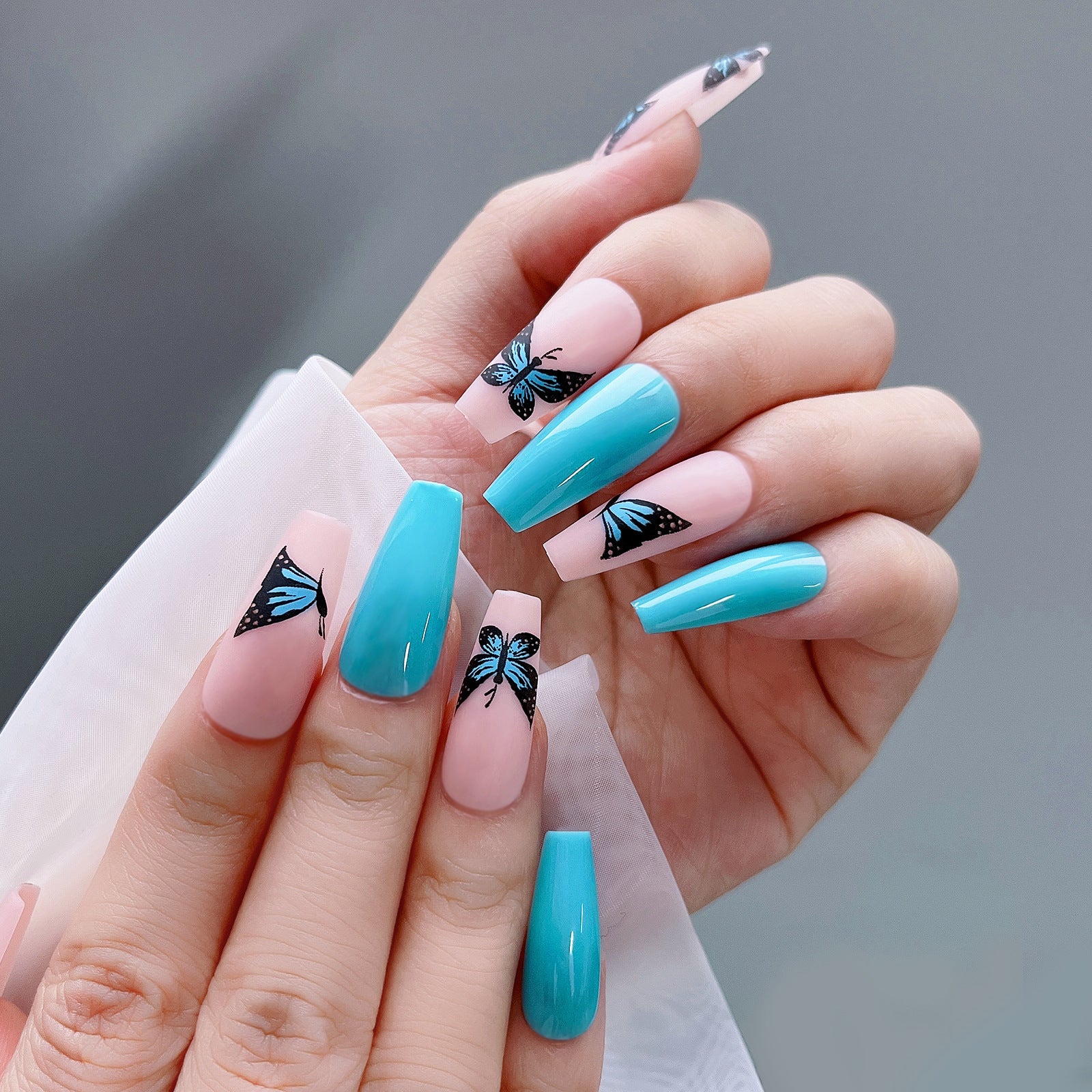 Arte De Uñas De Desgaste De Mariposa De Plástico al por mayor