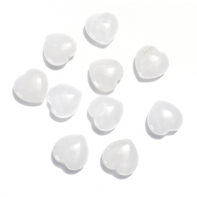 Wholesale 50PCS 15*15*9mm Small Heart Natural Stone Beads