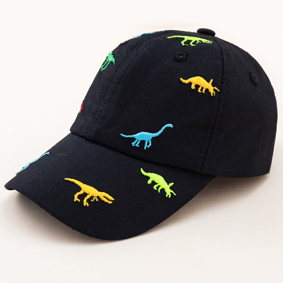Wholesale Cotton Cartoon Dinosaur Embroidery Kids Baseball Cap