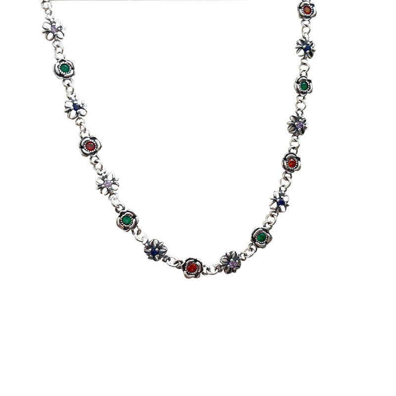 Wholesale Copper Camellia Necklace