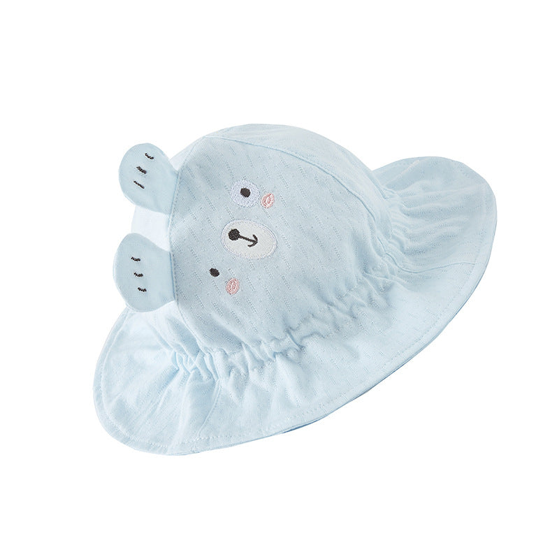 Wholesale Cotton Embroidery Children's Sunshade Fisherman Hat