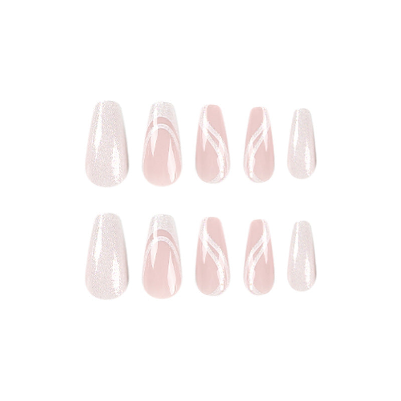 Wholesale Plastic French Glitter White Edge Nail Art Chips