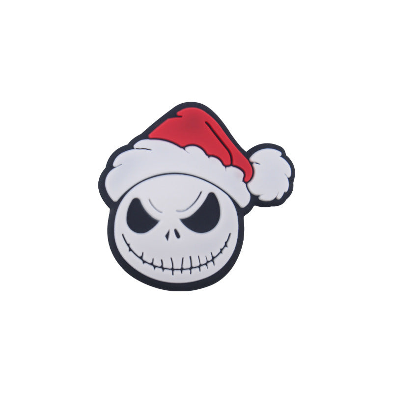 Wholesale 5pcs/pack Cartoon Santa Claus Silicone Focal Beads