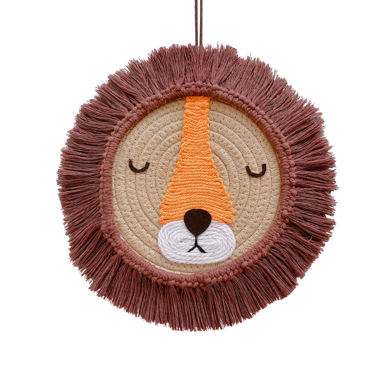 Wholesale Cotton Rope Woven Tiger Lion Panda Wall Decor