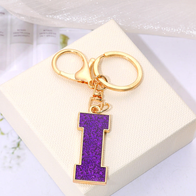 Wholesale Creative Alloy Jewelry 26 English Alphabet Keychain