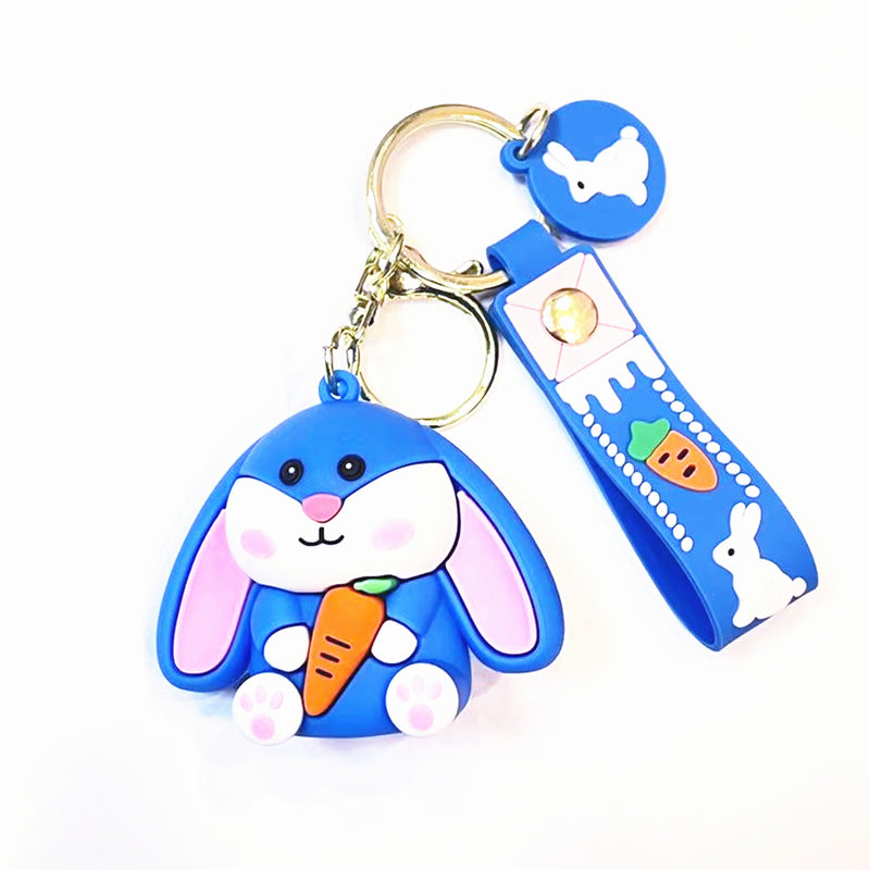 Wholesale Silicone Rabbit Doll Creative Key Chain
