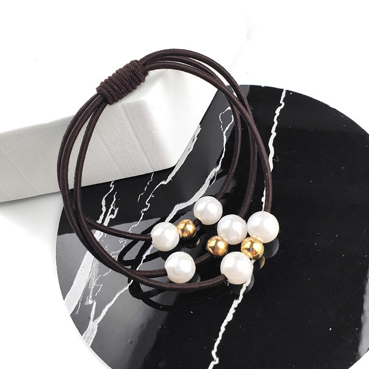 Wholesale Simple Hand-knotted Color Rubber Band Hair Scrunchies