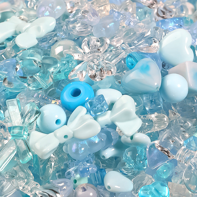 Cuentas acrílicas de corazón de 500 g/paquete al por mayor