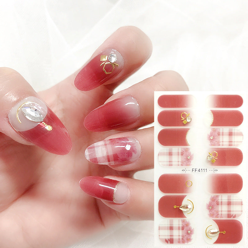 Wholesale Plastic 5d Embossed Lace Nail Stickers