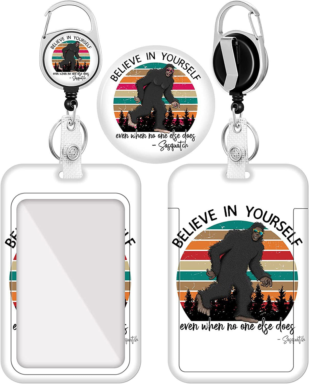 Cadena de llave del soporte de plástico del arco iris al por mayor