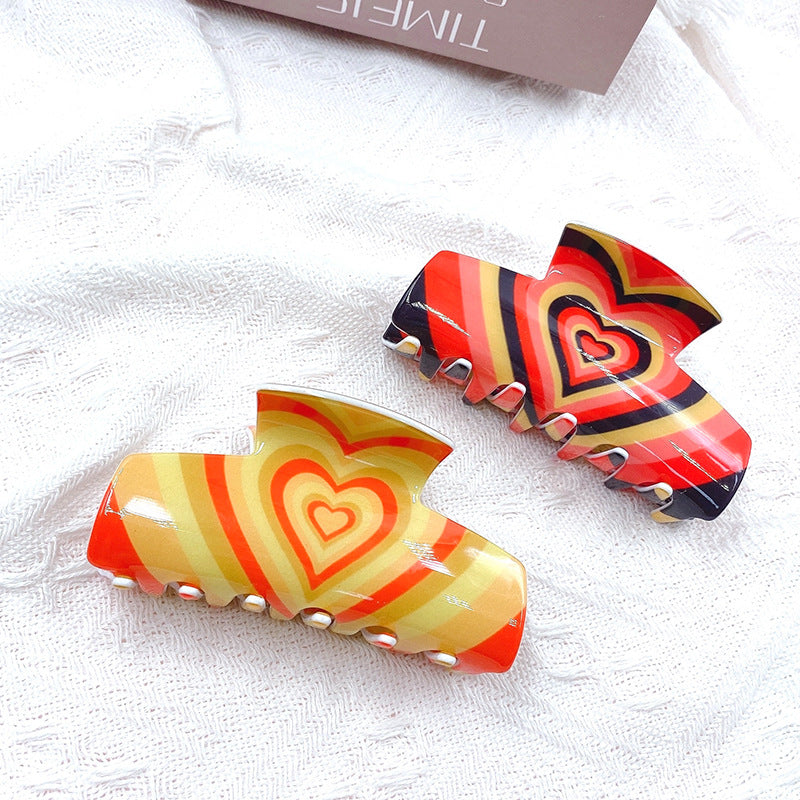 Wholesale Heart Acrylic Hair Clips