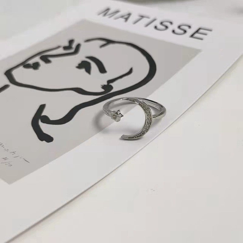 Wholesale Alloy Star Live Mouth Adjustable Ring