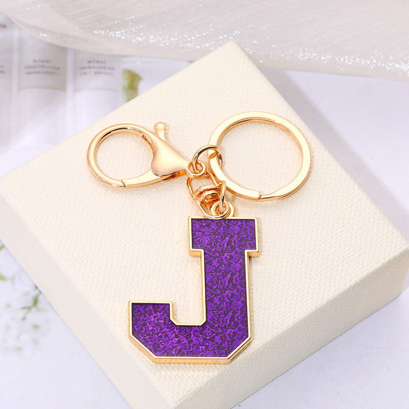Wholesale Creative Alloy Jewelry 26 English Alphabet Keychain